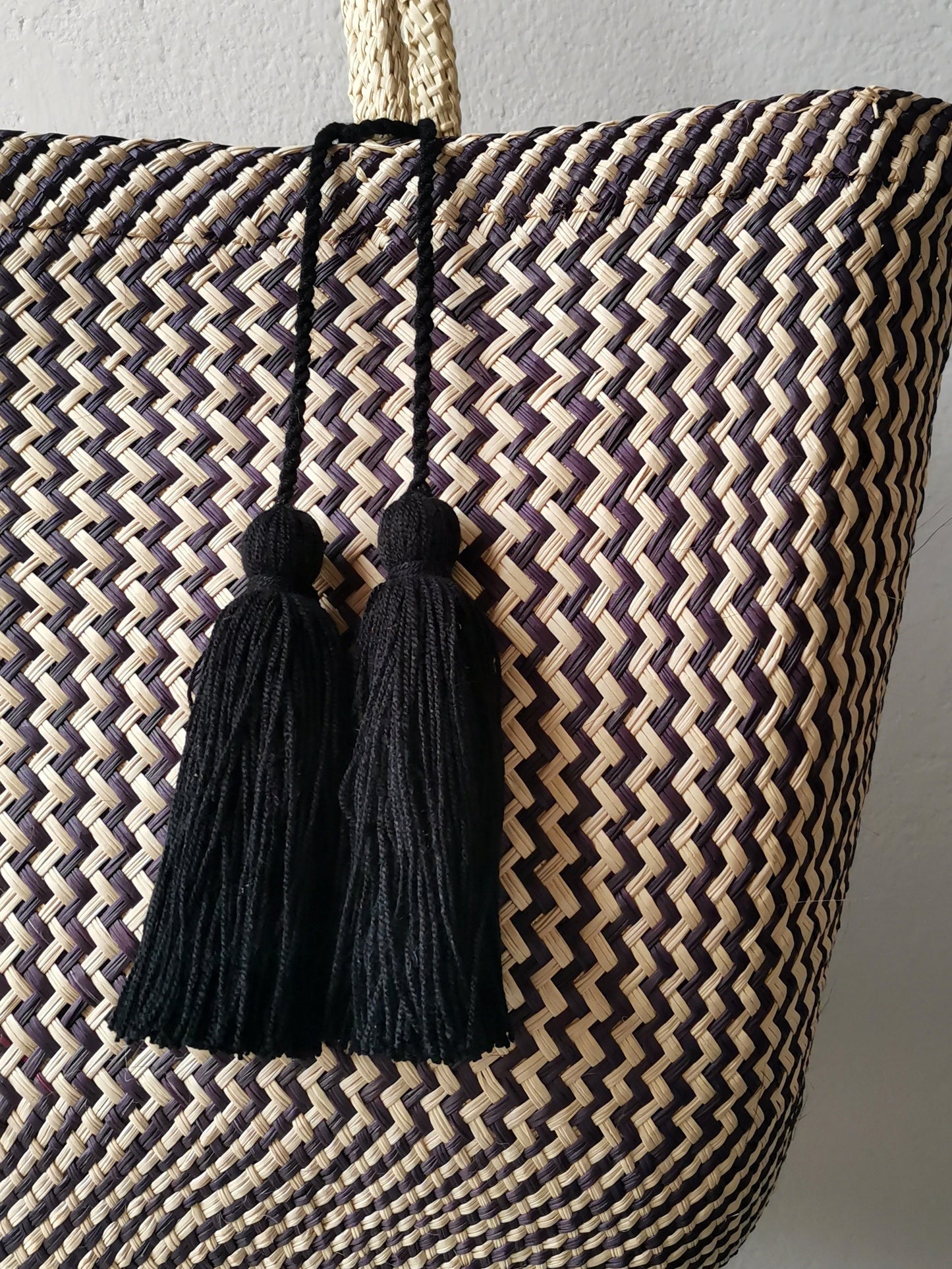 Sac panier Cali L bleu