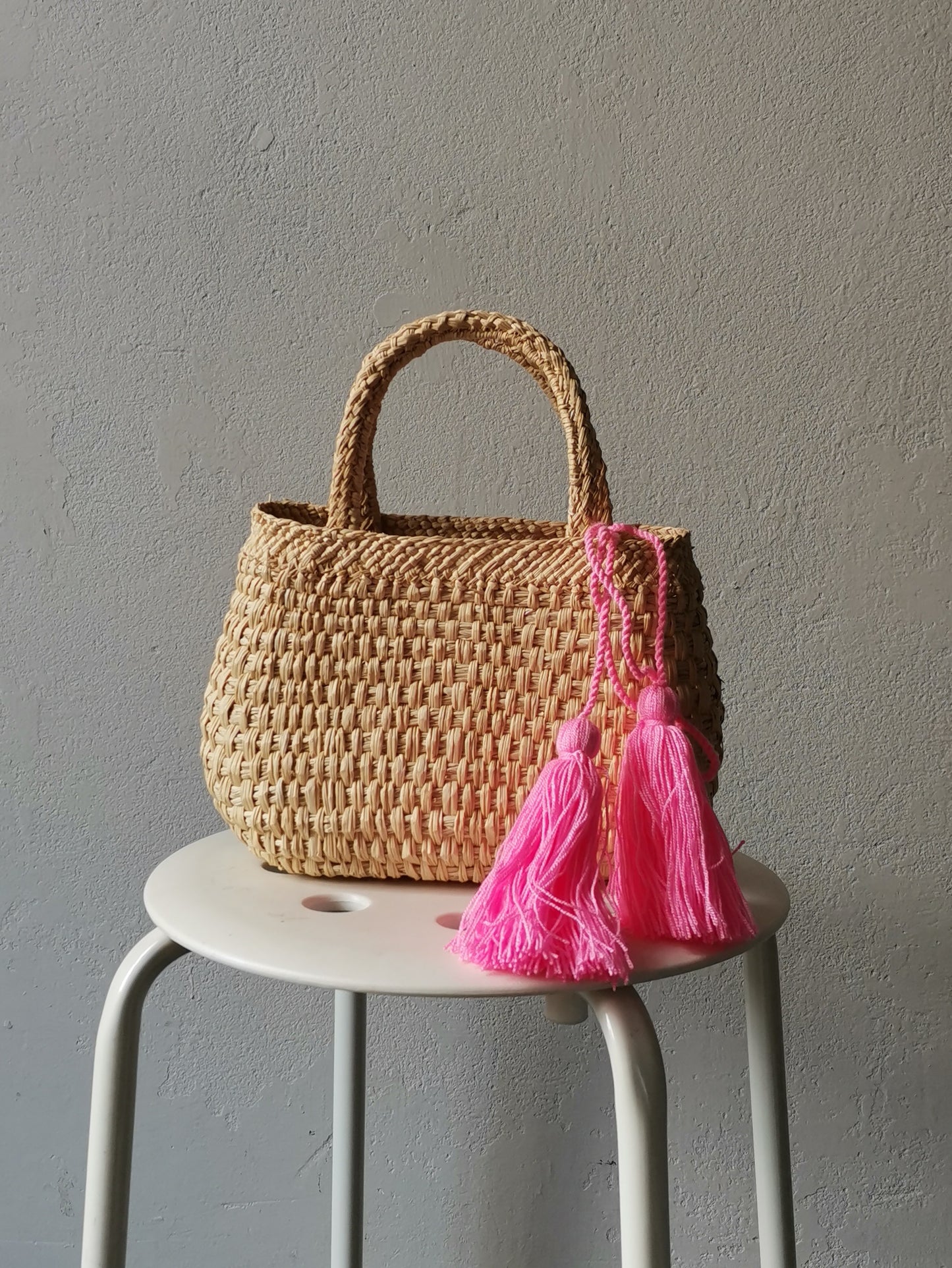 Borsa cesto Cali S colore naturale