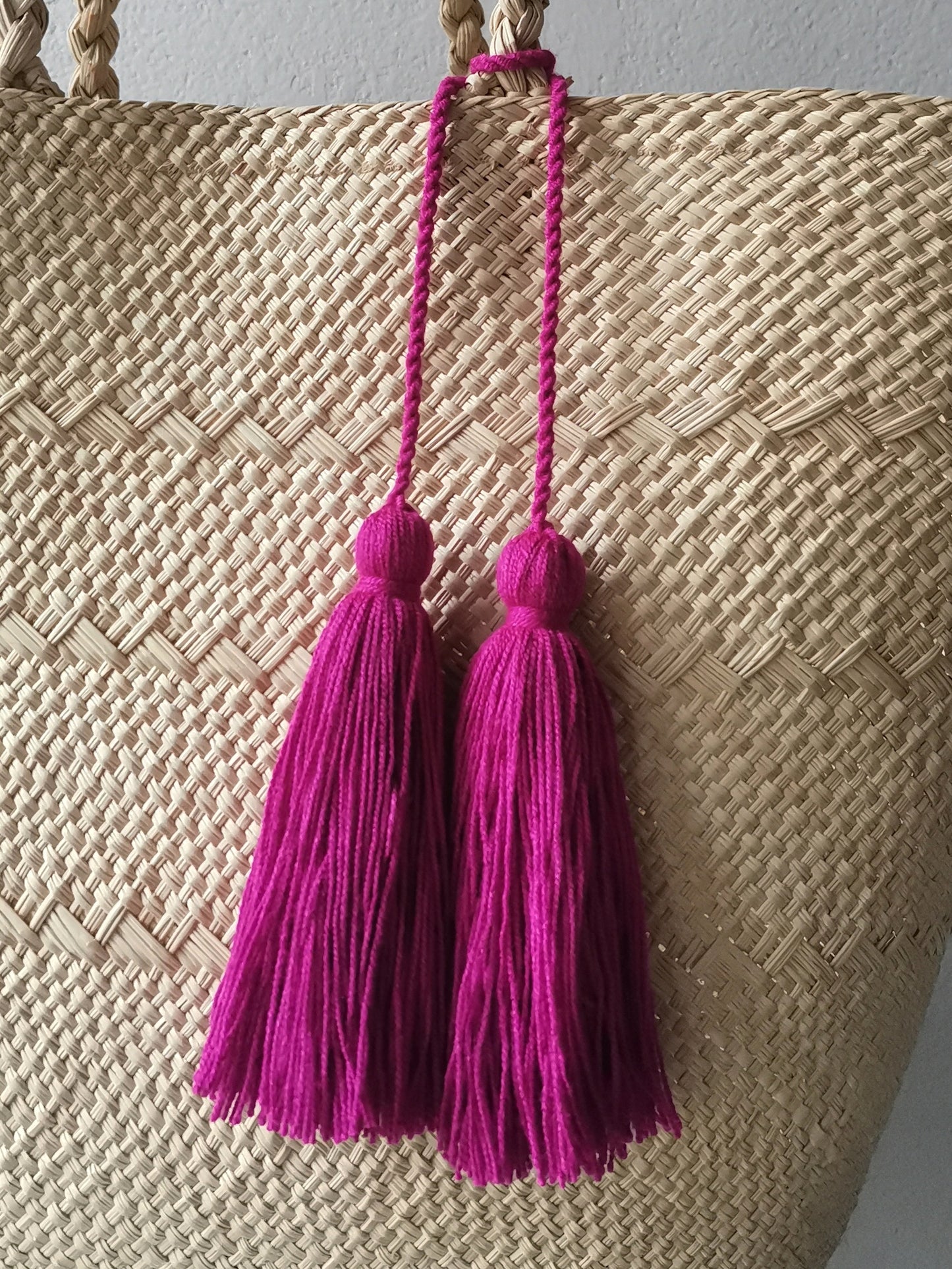 Borsa cesto Cali L fucsia
