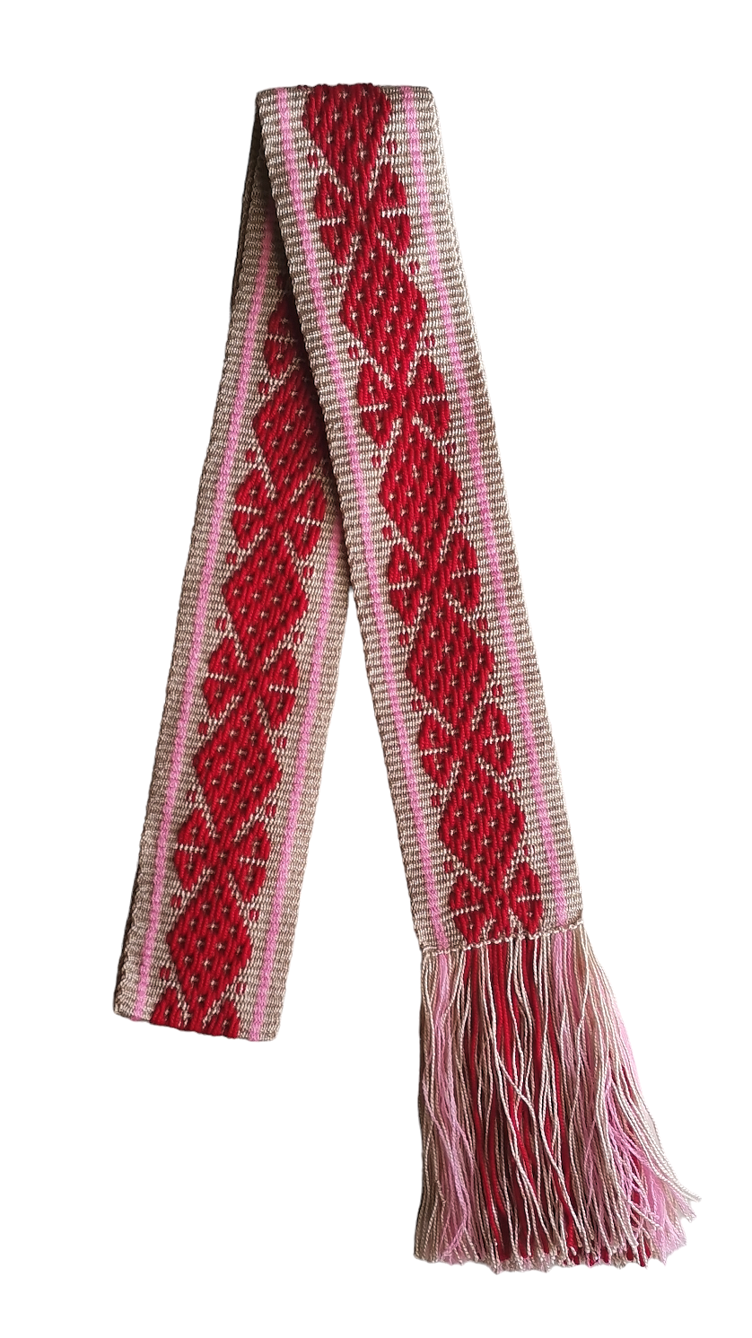 Cintura rosa e rossa taglia M