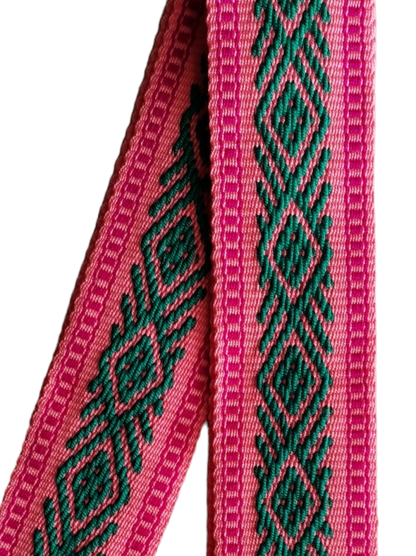 Pink and green belt size M