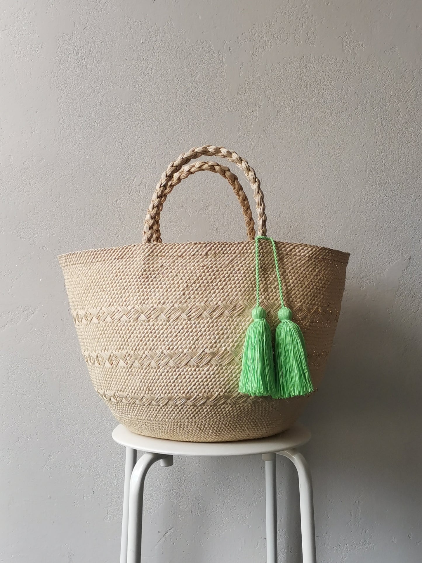 Cartagena basket bag L green