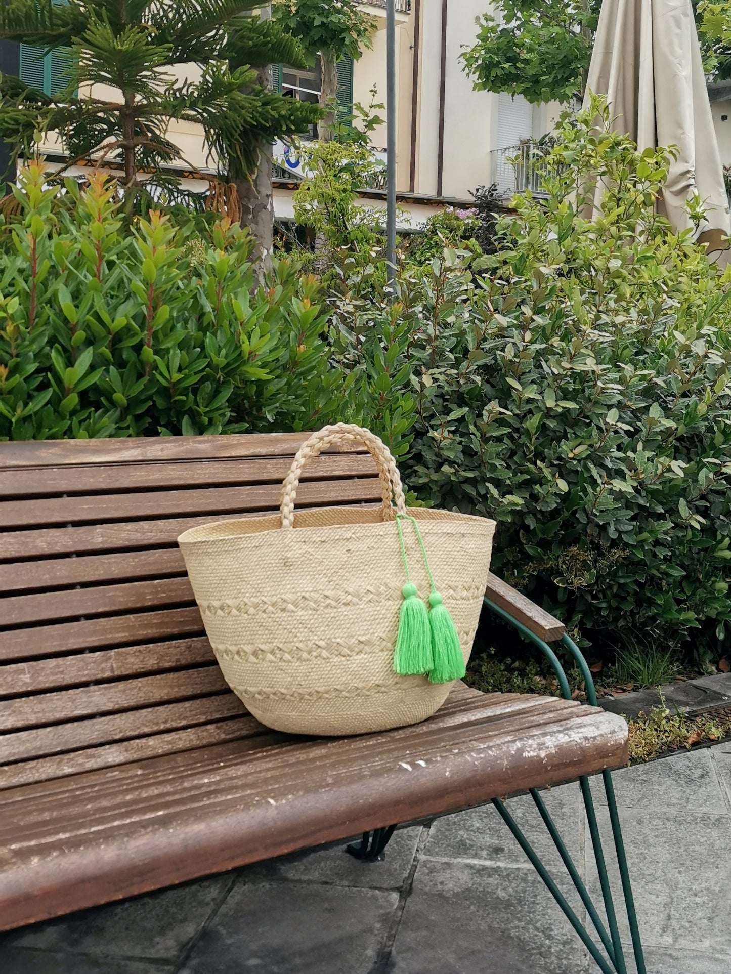 Cartagena basket bag L green