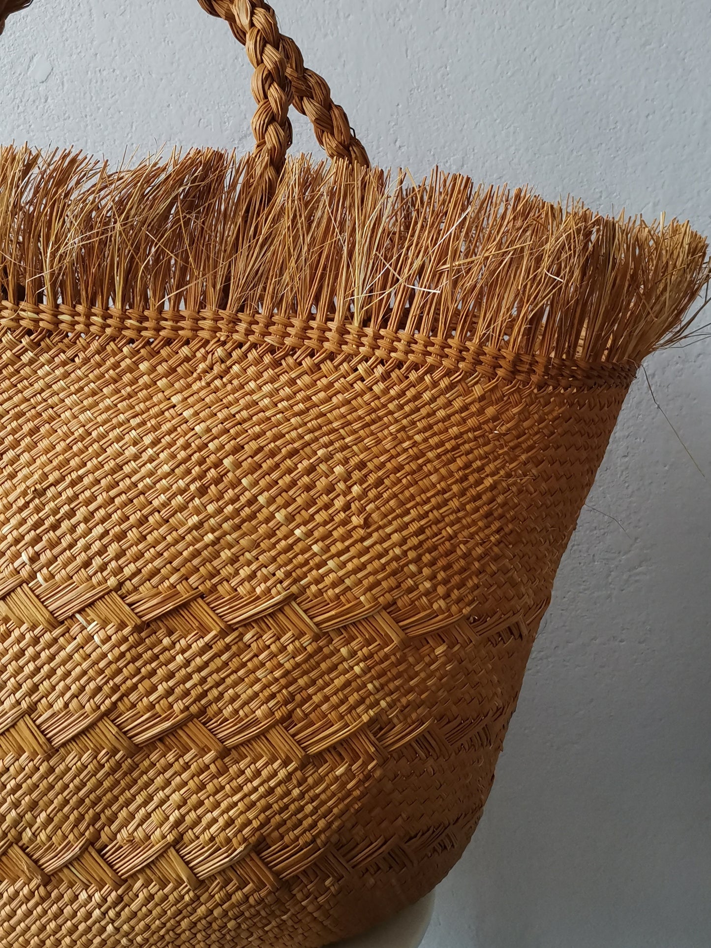 Cartagena basket bag L mustard