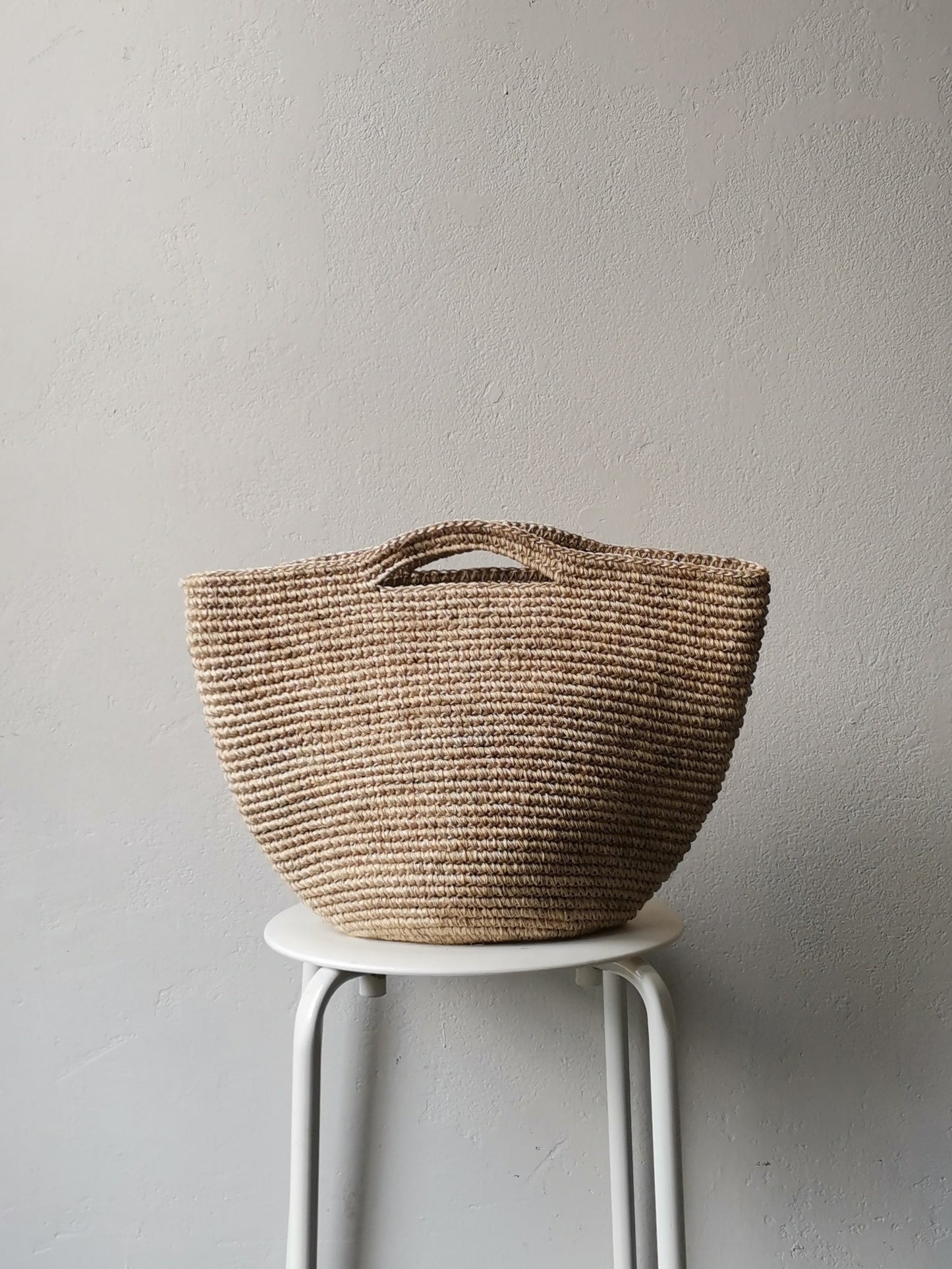 Sac panier Tramae M mélange beige