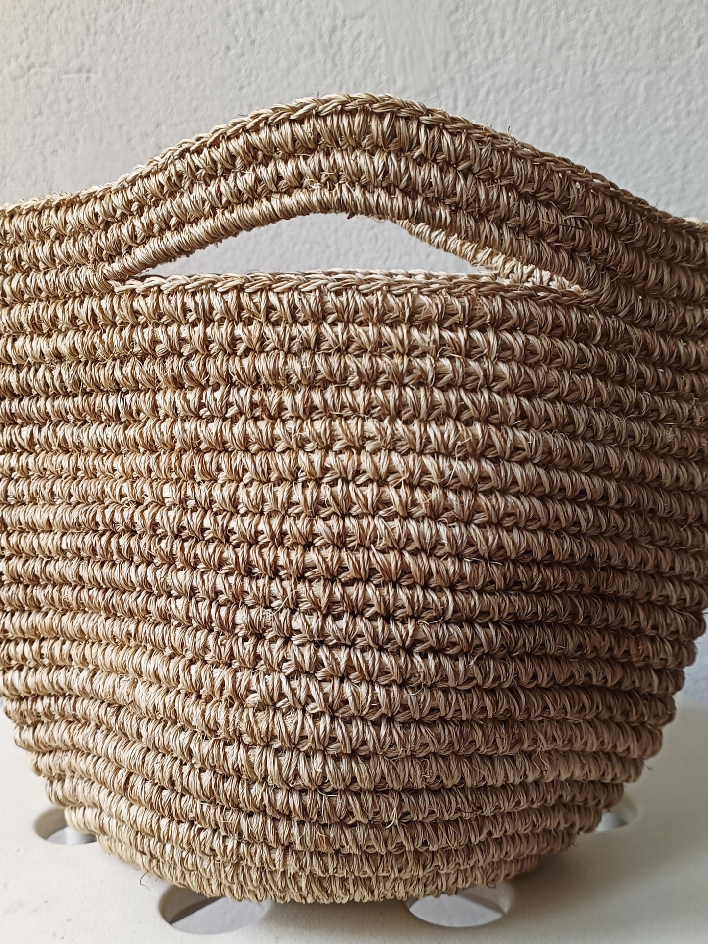 Tramae basket bag S beige melange