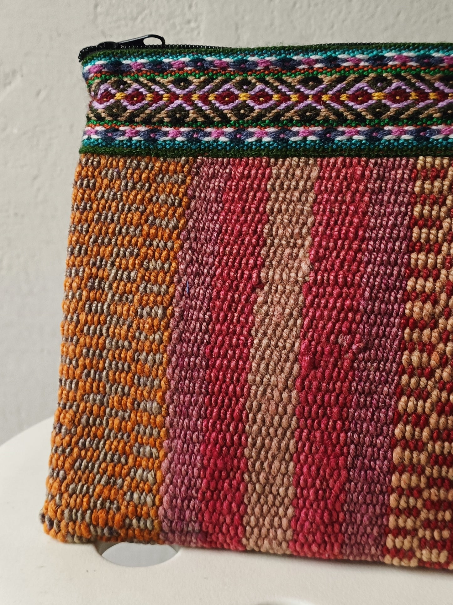 Borsa pochette Antique S gialla e rossa