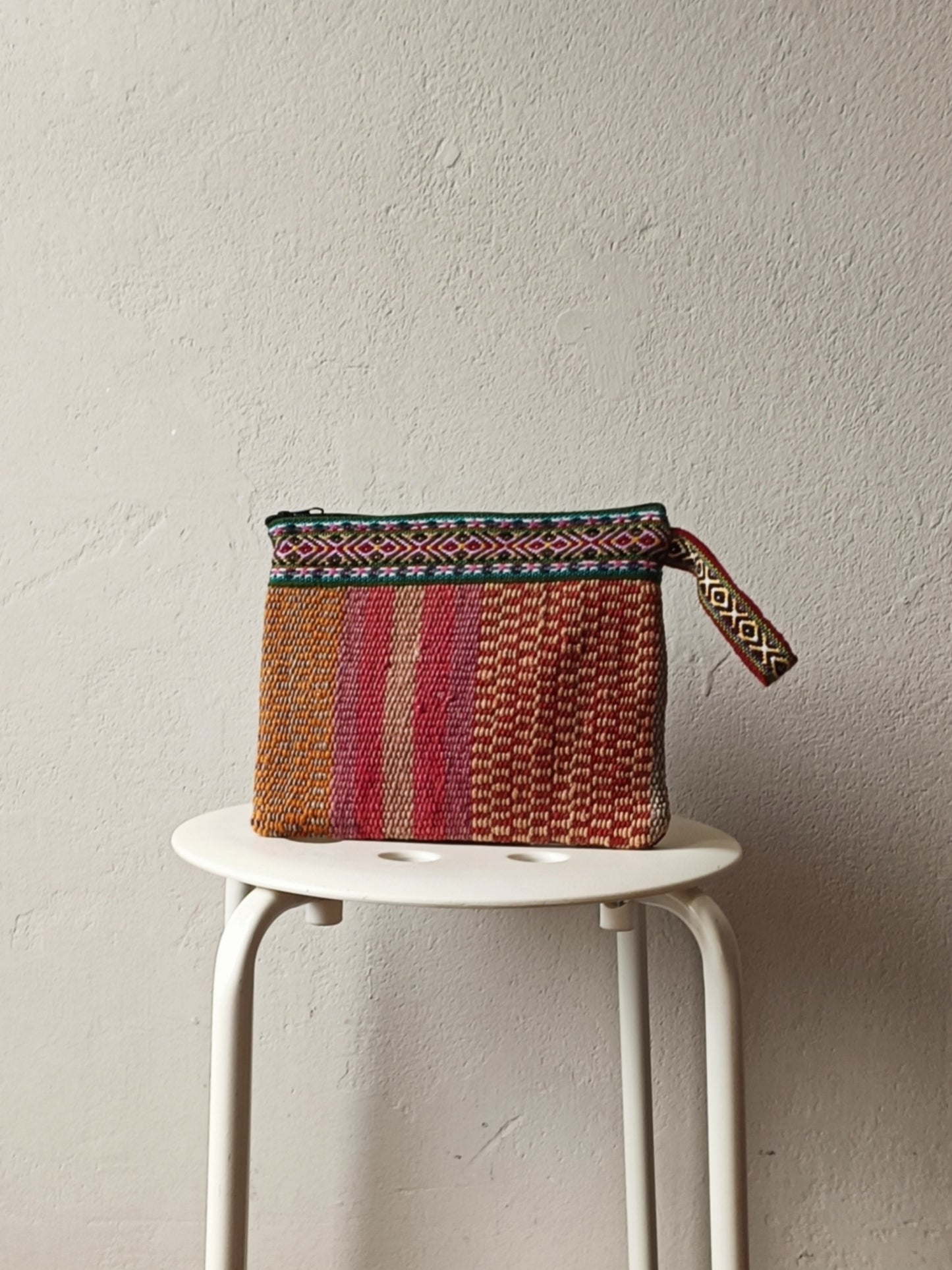 Borsa pochette Antique S gialla e rossa