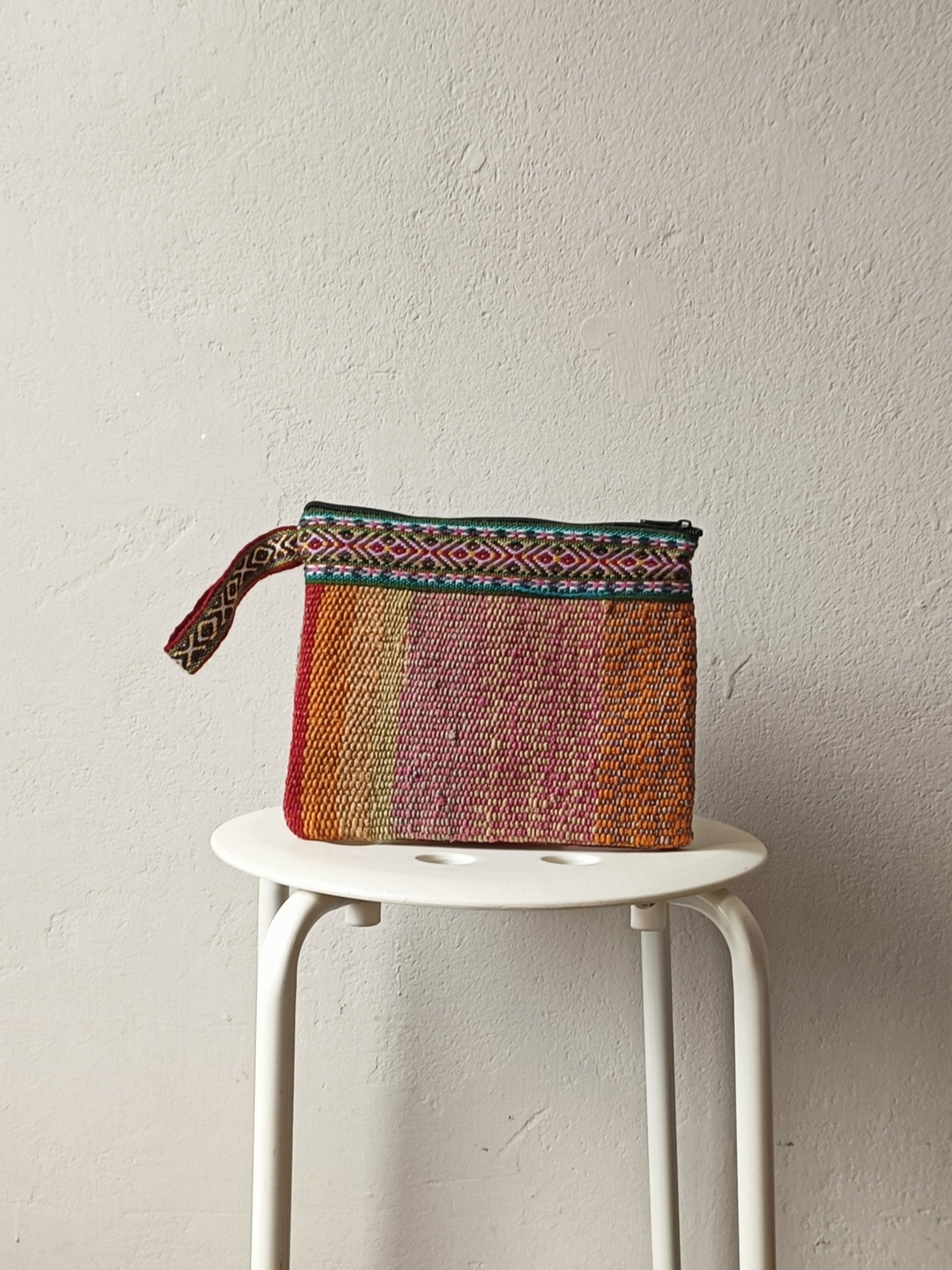 Borsa pochette Antique S gialla e rossa