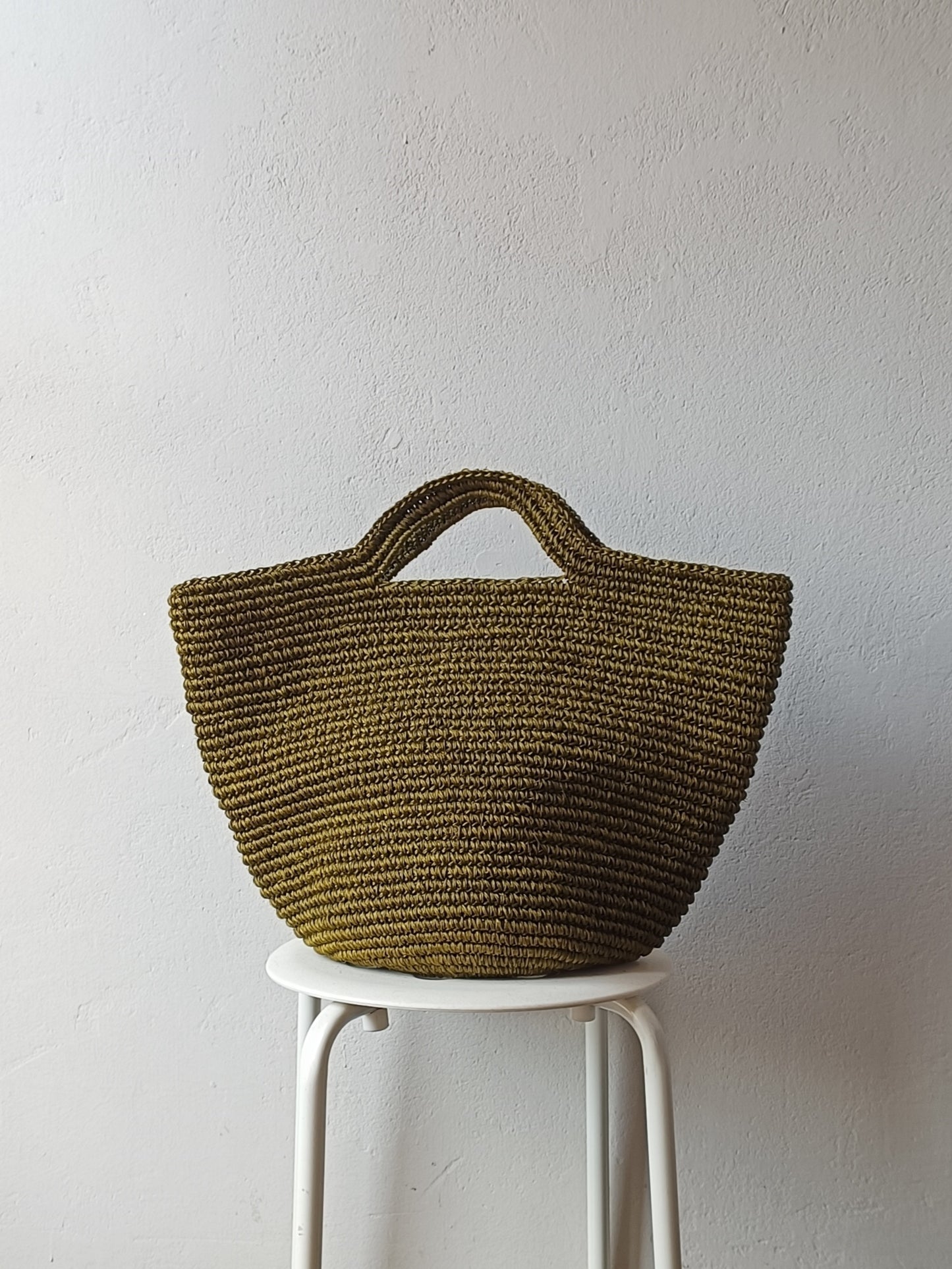 Borsa cesto Tramae L verde oliva