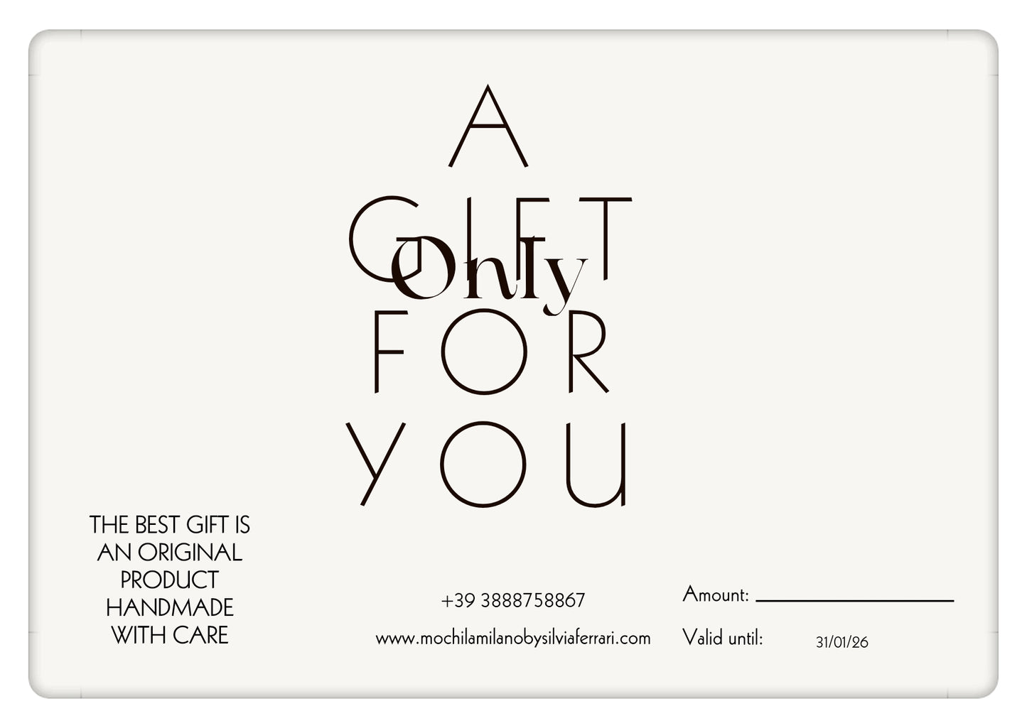 Mochila Milano by Silvia Ferrari Gift Card