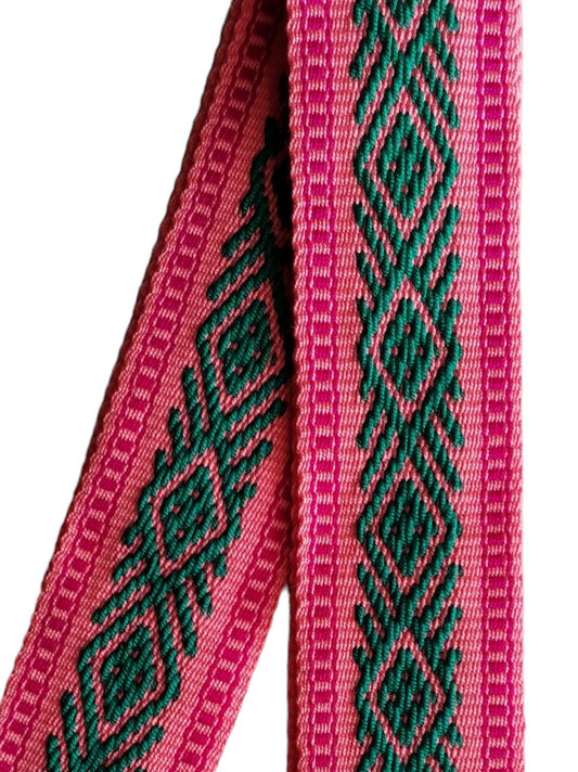Cintura rosa e verde taglia M