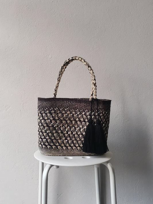 Cali M dark brown basket bag
