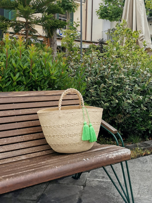 Cartagena basket bag L green