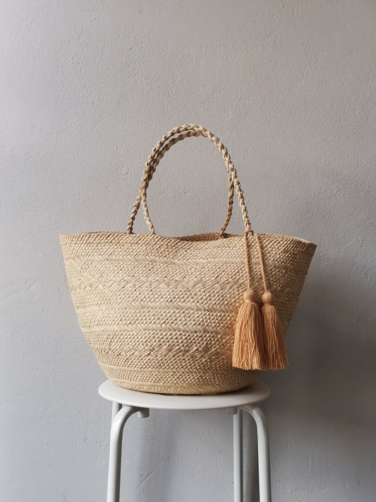 Borsa cesto Cartagena L beige