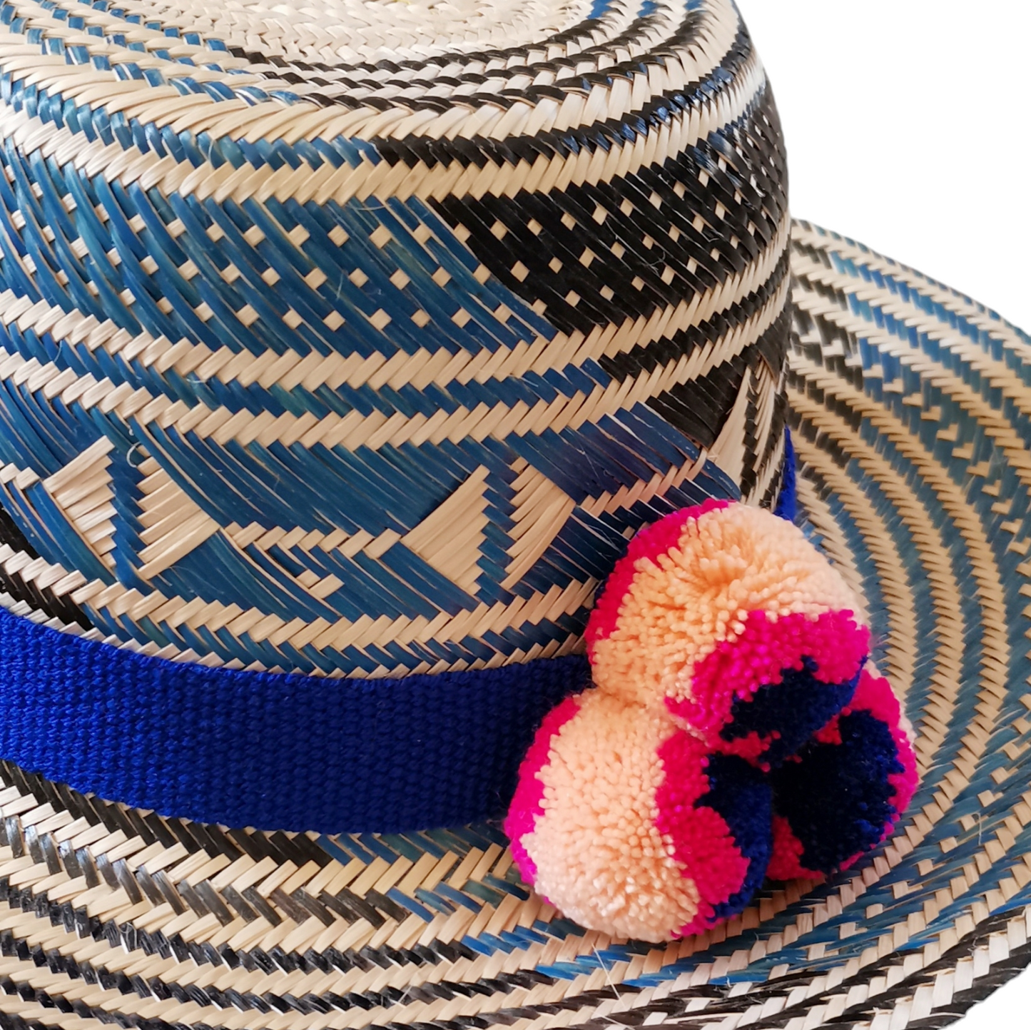 ÉCHANTILLON - Chapeau traditionnel XS bleu et noir
