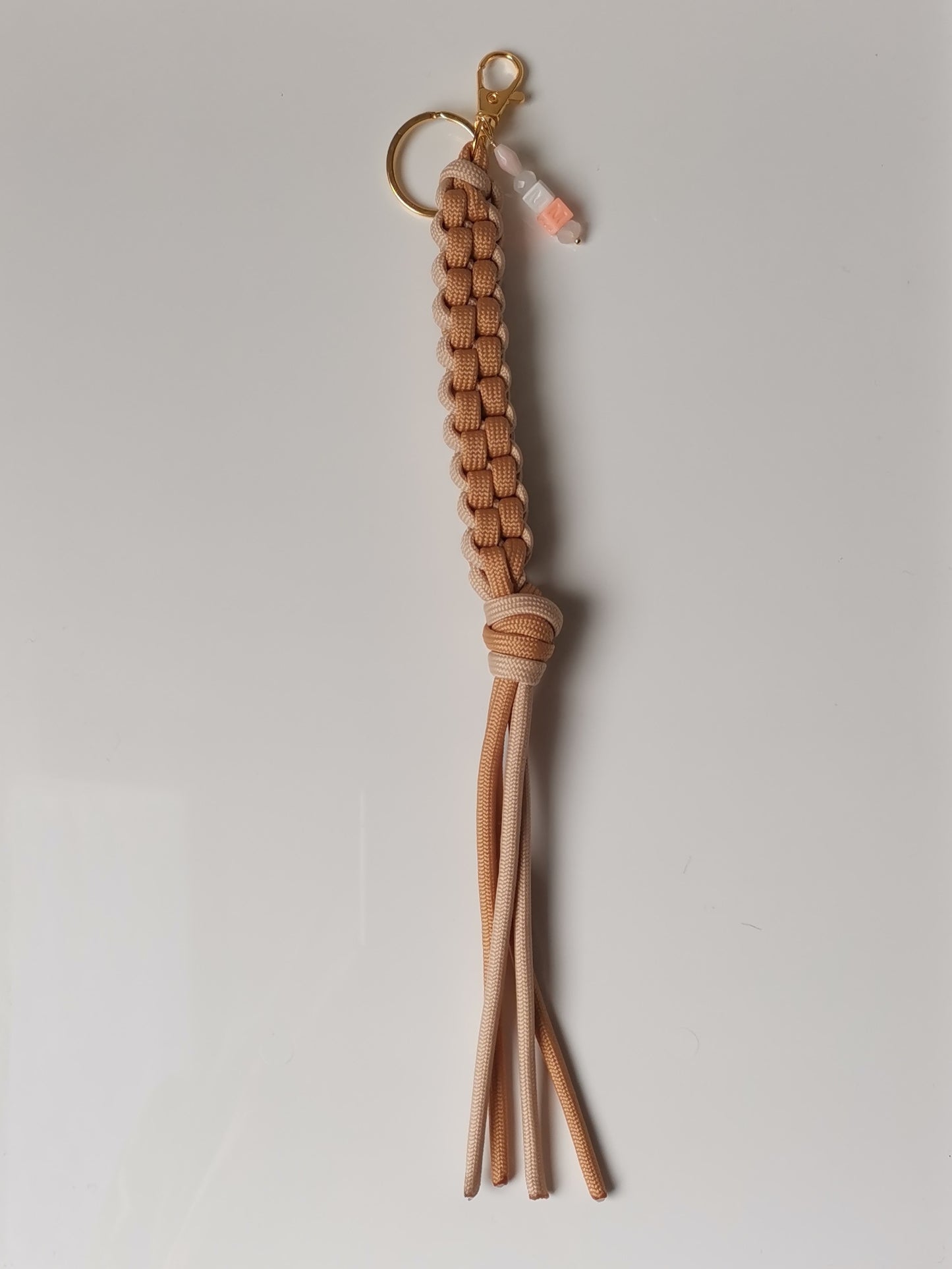 Charm per borse con nodo beige savana e beige