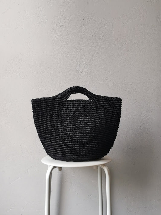 Borsa cesto Tramae M nero