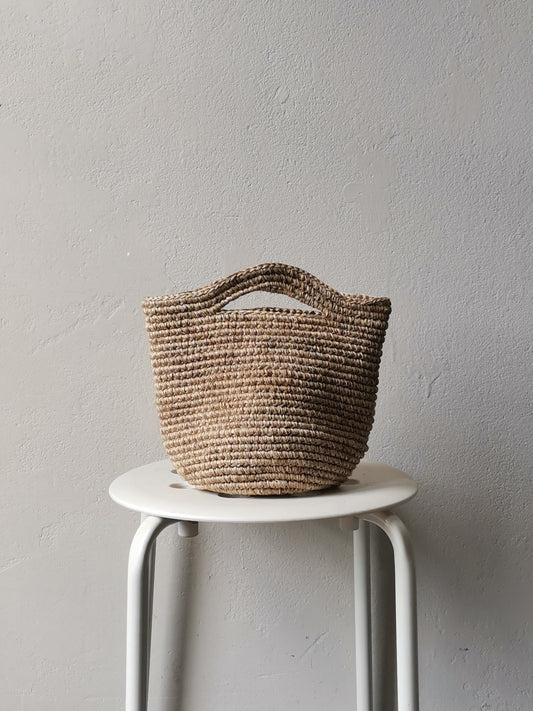 Tramae basket bag S beige melange