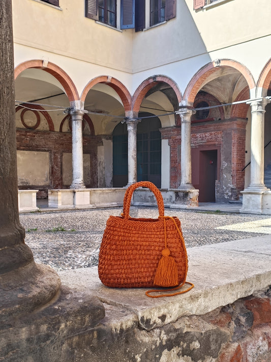 Borsa cesto Cali S giallo senape
