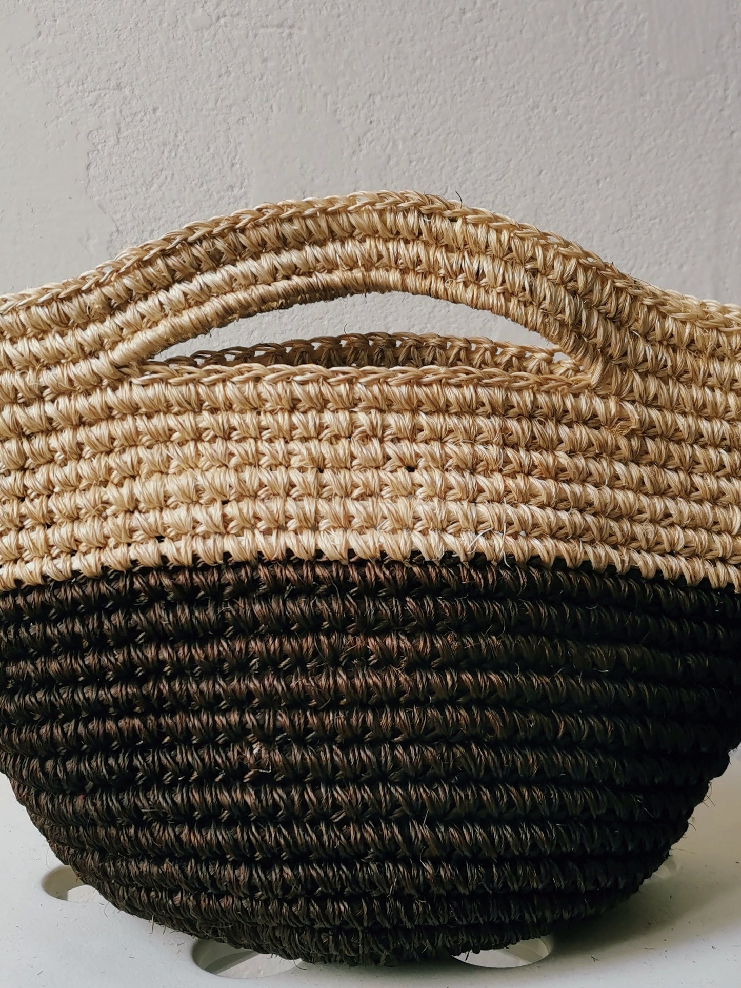 Sac panier Tramae S mélange beige et maron café