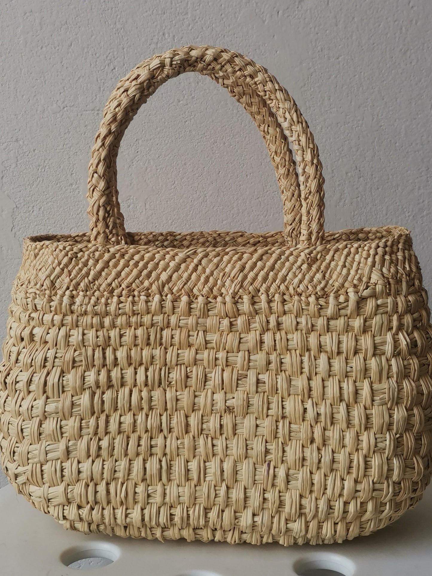 Cali S basket bag natural color