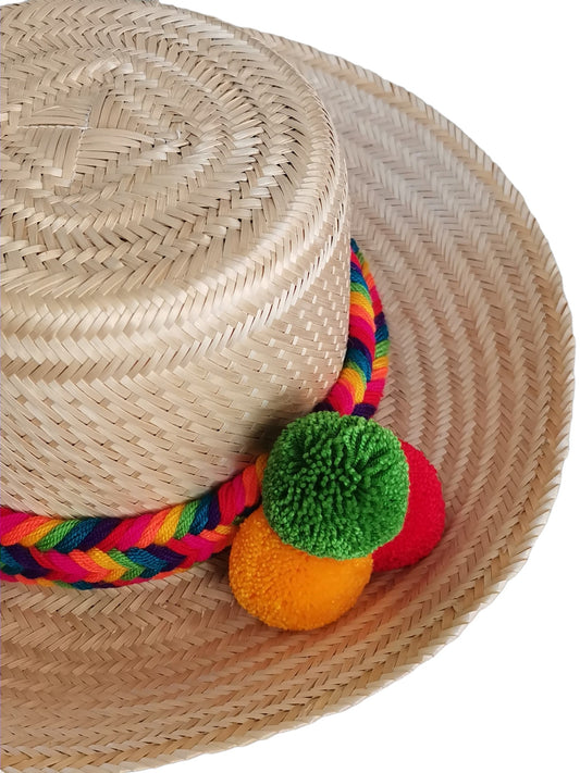Traditional multicolored M hat